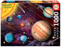 Puslespil solar system neon" 1000 brikker