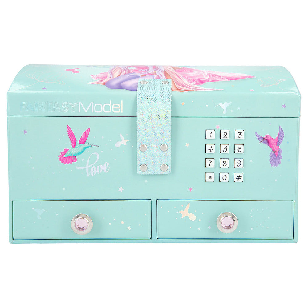 Smykkeskrin Fantasy m/kode & musik pink