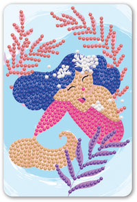 Diamond Art Havfrue 10 x 15 cm