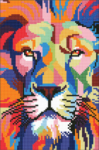 Diamond Art Løve 20 x 30 cm