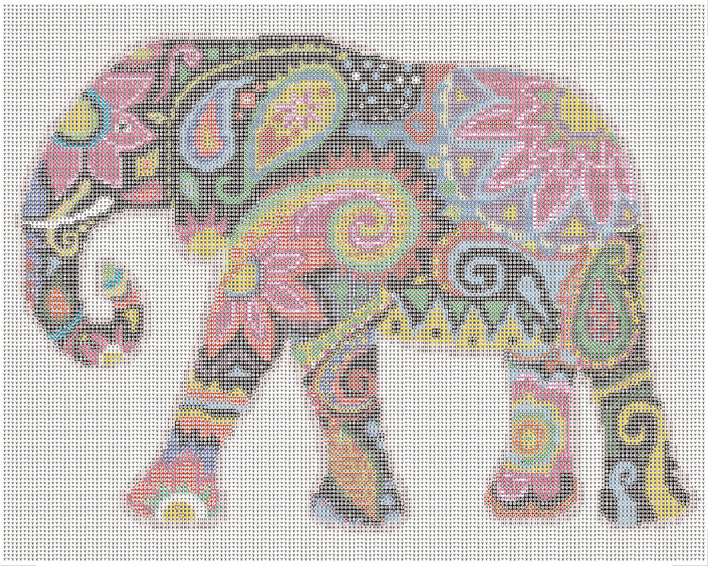 Diamond Art Elefant Grafisk 40 x 50 cm