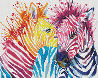 Diamond Art Zebraer Watercolor 40 x 50 cm