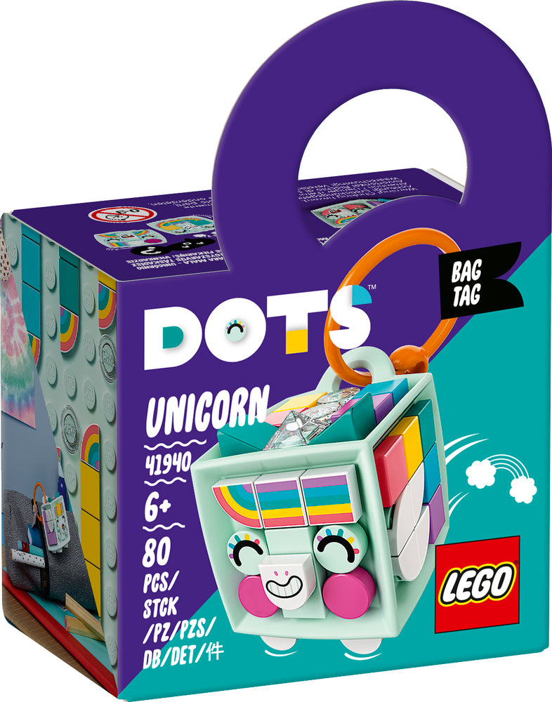 41940 LEGO DOTS Taskevedhæng – enhjørning