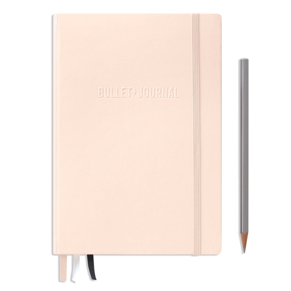 Notesbog bullet journal lt1917 A5 rosa 2stk hardcover 206 s.