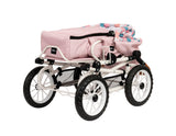 BRIO Kombi dukkevogn, dråbemønster, pink