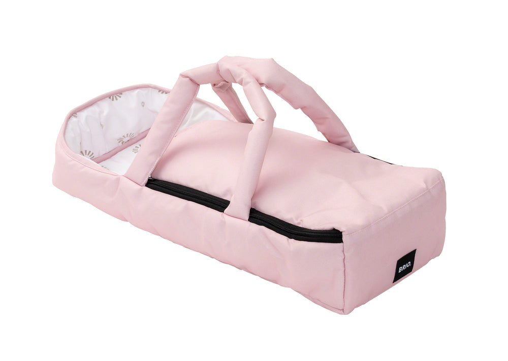 BRIO Kombi dukkevogn, dråbemønster, pink