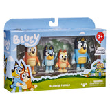 Bluey, 4 pk. Figurer, Bluey familien