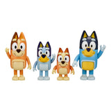 Bluey, 4 pk. Figurer, Bluey familien