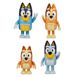 Bluey, 4 pk. Figurer, Bluey familien