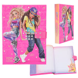Dagbog TOPModel m/kode & musik pink