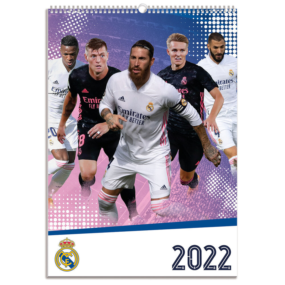 Vægkalender 2022 Real Madrid