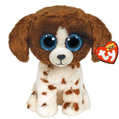 Ty Beanie Boos Muddles brun/hvid hund 15,5 cm