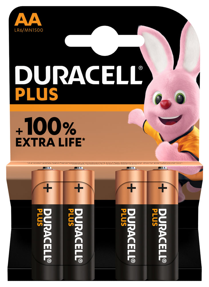 BATTERI DURACELL Plus Boost AA 4 pk