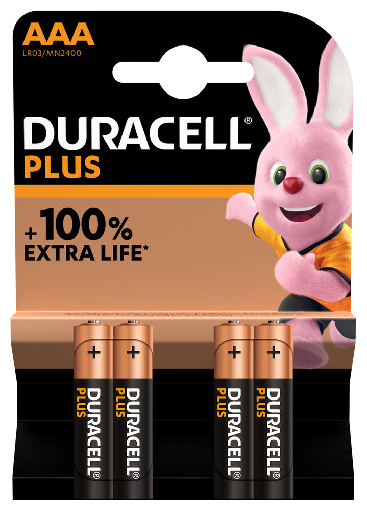 BATTERI DURACELL Plus Boost AAA 4 pk