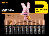 BATTERI DURACELL Plus Power Ultra AA CP 10 pack