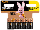 BATTERI DURACELL Plus Power Ultra AAA CP 10 pack