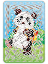 Diamond Art panda skole/rygsæk 10 x 15 cm