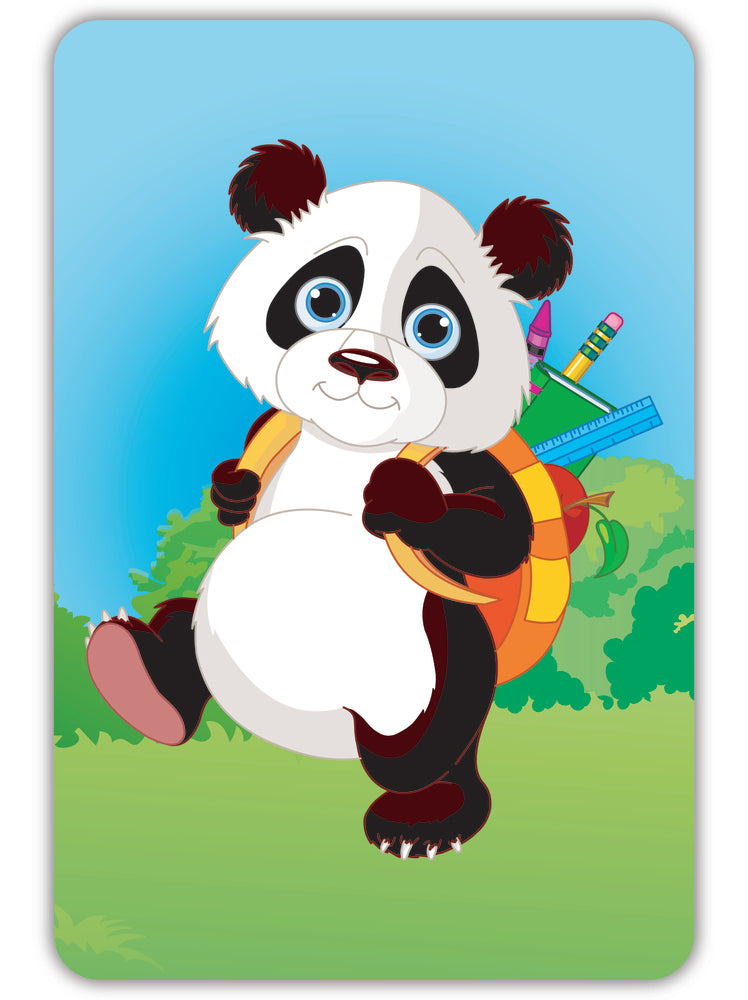 Diamond Art panda skole/rygsæk 10 x 15 cm
