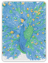 Diamond Art påfugl grafisk 13 x 18 cm