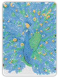 Diamond Art påfugl grafisk 13 x 18 cm