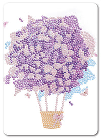Diamond Art luftballon lilla hortensia 13 x 18 cm