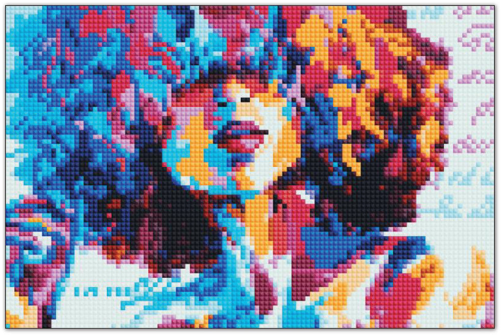 Diamond Art kvinde 20 x 30 cm