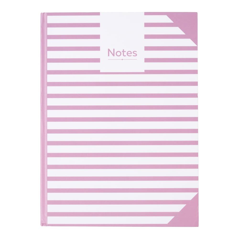 Notesbog A4 linjeret tern lyng/hvid 80 sider