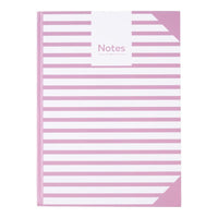 Notesbog A4 linjeret tern lyng/hvid 80 sider