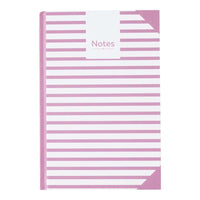 Notesbog A5 linjeret tern lyng/hvid 80 sider
