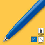 Parker blå med blå refill