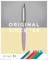 Parker lilla/pink m/blå refill