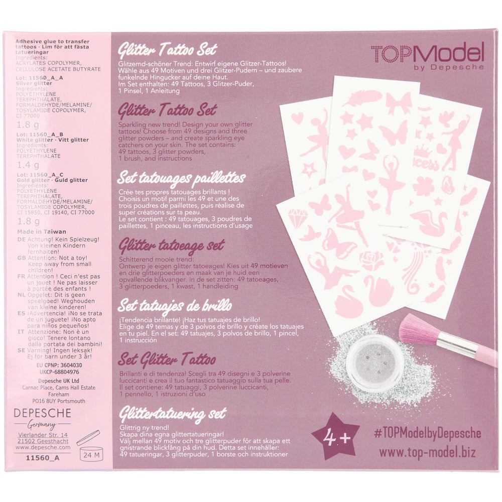 Tattoosæt TOPModel Glitter Ballet