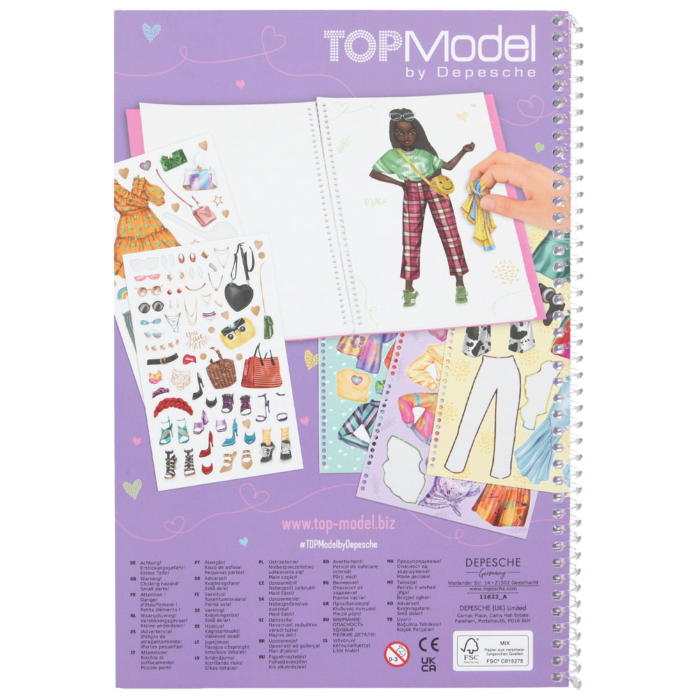 Stickerbog TOPModel Dress me up stor