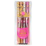 Topmodel gelpensæt glitter metallic