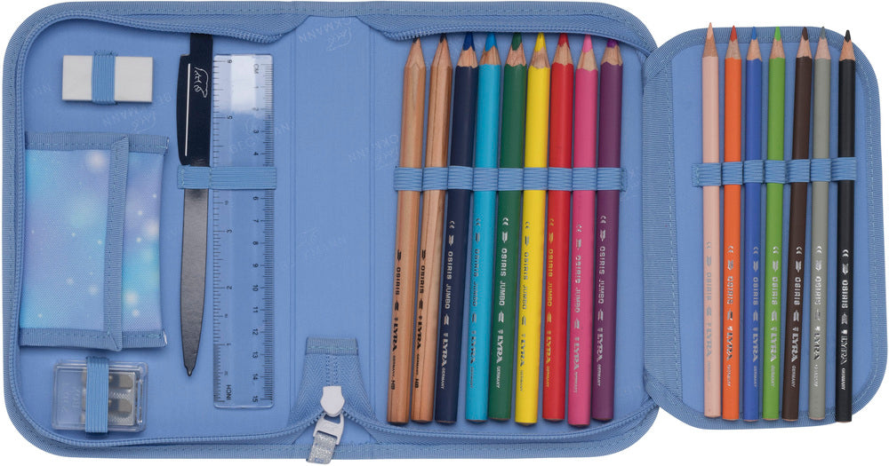Penalhus Beckmann onezip star princess m/indhold