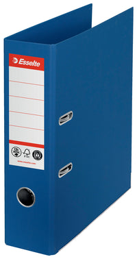Brevordner Esselte No1 pap CO² neutral A4 75 mm ryg Blå