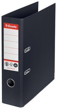 Brevordner Esselte No1 pap CO² neutral A4 75 mm ryg Sort