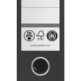 Brevordner Esselte No1 pap CO² neutral A4 75 mm ryg Sort