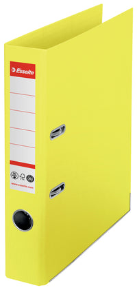 Brevordner Esselte No1 pap CO² neutral A4 50 mm ryg Gul