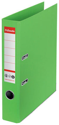 Brevordner Esselte No1 pap CO² neutral A4 50 mm ryg Grøn