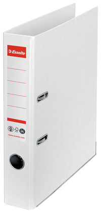 Brevordner Esselte No1 pap CO² neutral A4 50 mm ryg Hvid
