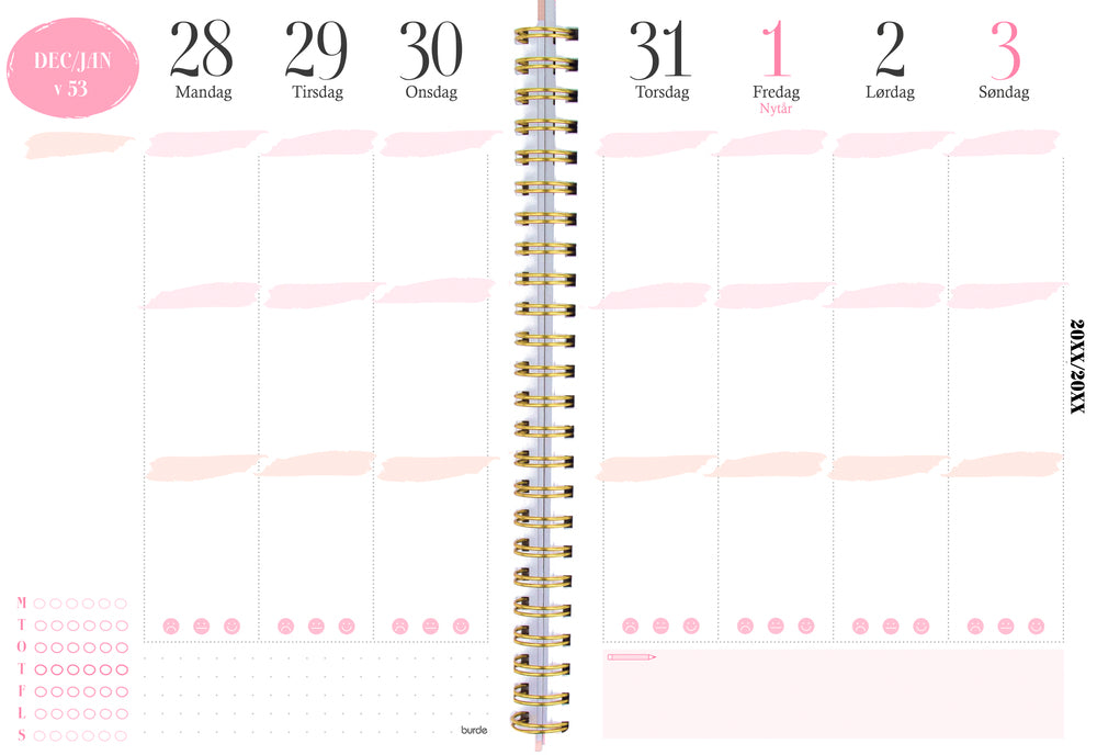 Mayland 22/23 A5 life planner uge