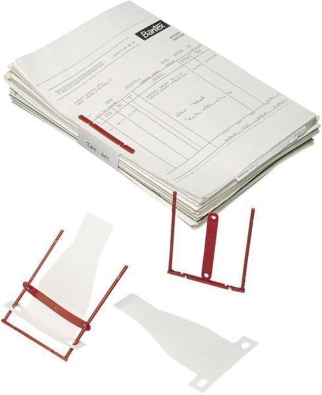 D-binder/d-clips m-skrivekort rød