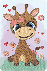 Diamond Art Giraf 10 x 15 cm