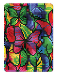 Diamond Art Sommerfugle farverige 13 x 18 cm