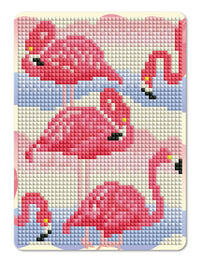 Diamond Art Flamingoer 13 x 18 cm