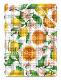 Diamond Art Citrusfrugter/blomster 13 x 18cm