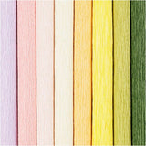 Crepepapir pastelfarver 8 ark 25 x 60 cm