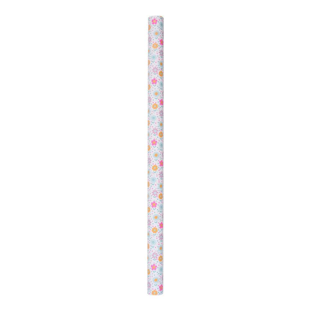 Bogbind/gavepapir blomst 70cmx2m 80 g