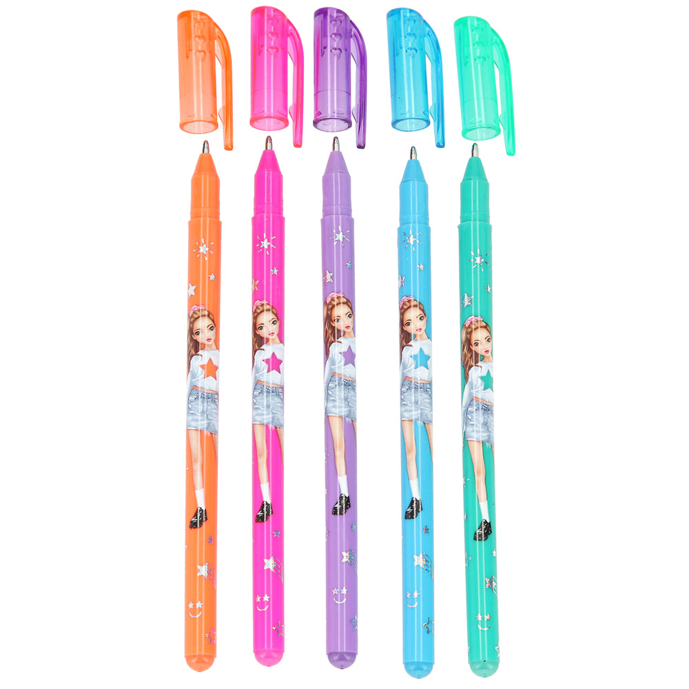 Topmodel gelpen glitter sæt